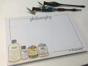 Design for Philosophy beauty care cosmetic art sketch