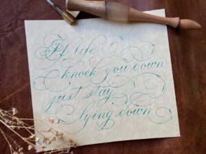 Copperplate flourishing