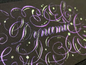 Copperplate flourishing dynamic